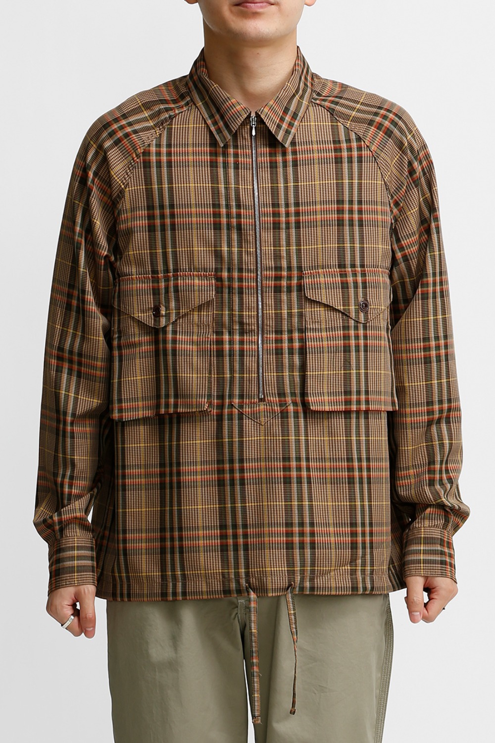 SCOUT PULLOVER SHIRT / BEIGE MULTI CHECK
