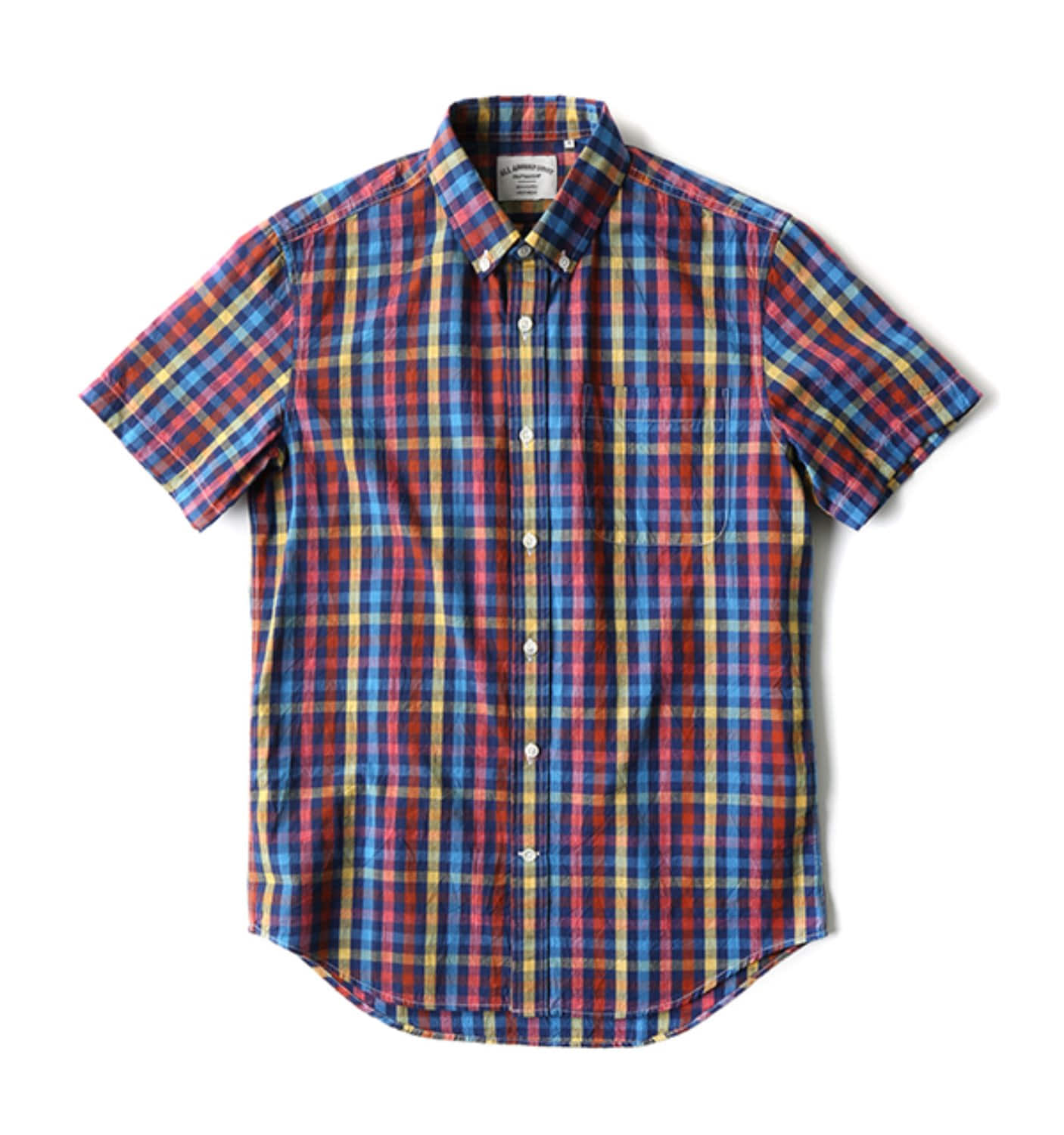 BAS01 WASHED MULTI COLOR CHECK
