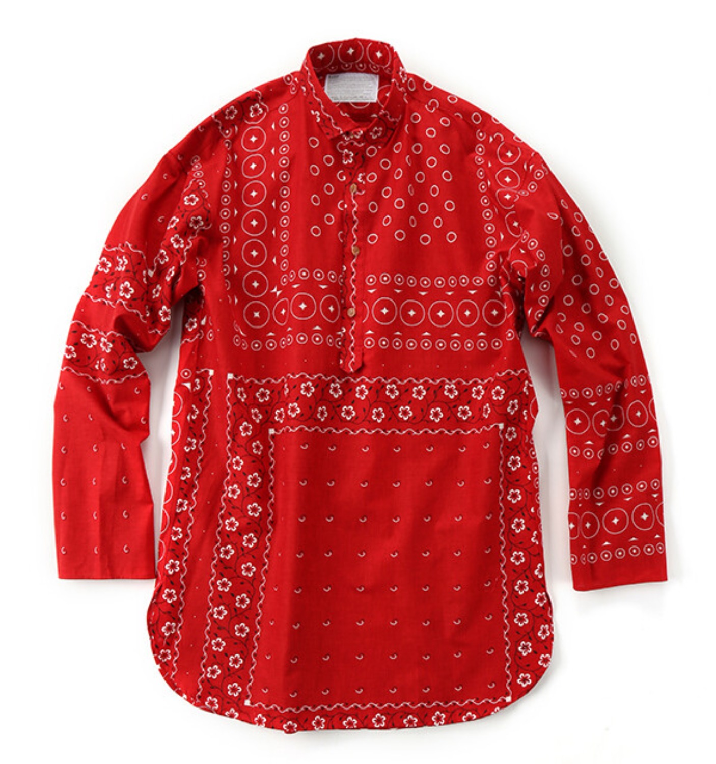 19WCM-B03114 LONG SLEEVE PULLOVER SHIRT RED