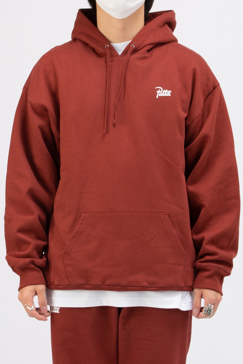 BASIC HOODED SWEATER BROWN