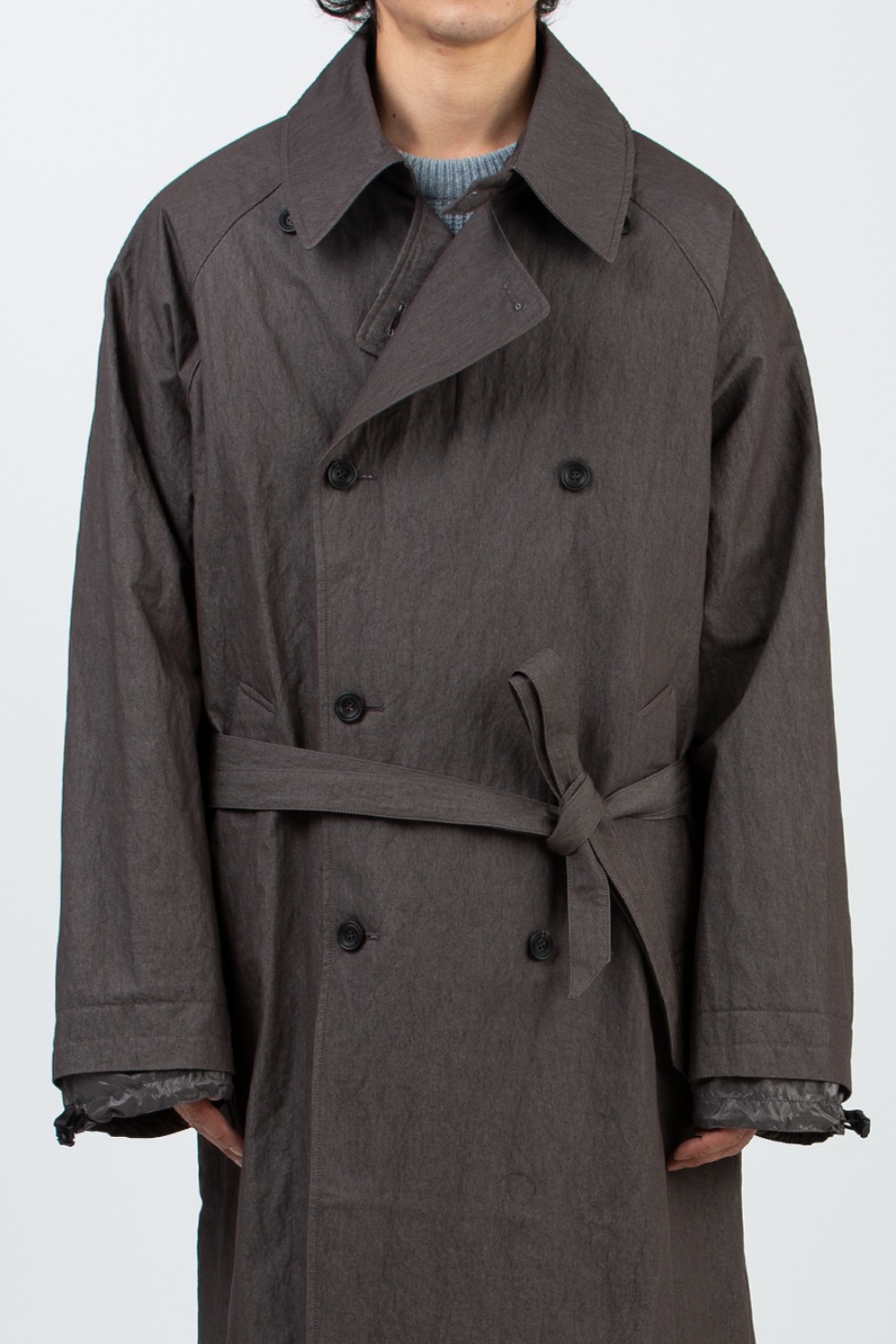 OVERSIZED TRENCH COAT CHARCOAL