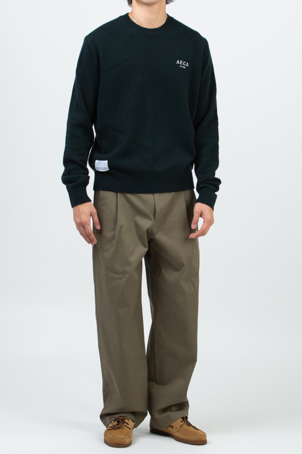 (21FW) ONE-TUCK WIDE CHINO OLIVE