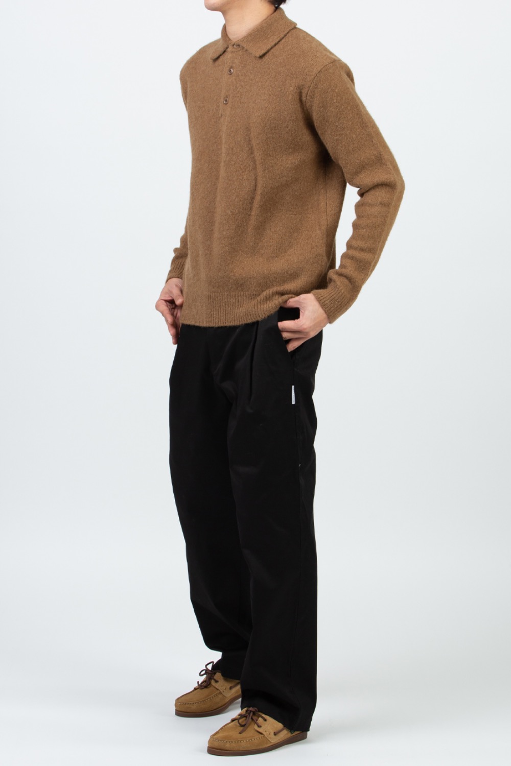 (21FW) COMFORT POLO KNIT BROWN