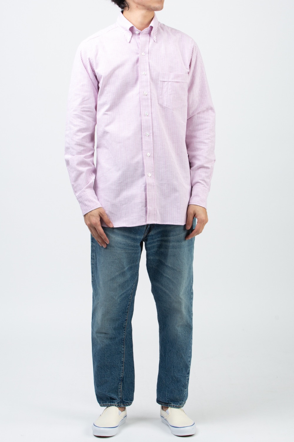 (CARRY OVER) LILAC BUTTON DOWN OXFORD SHIRT - 2