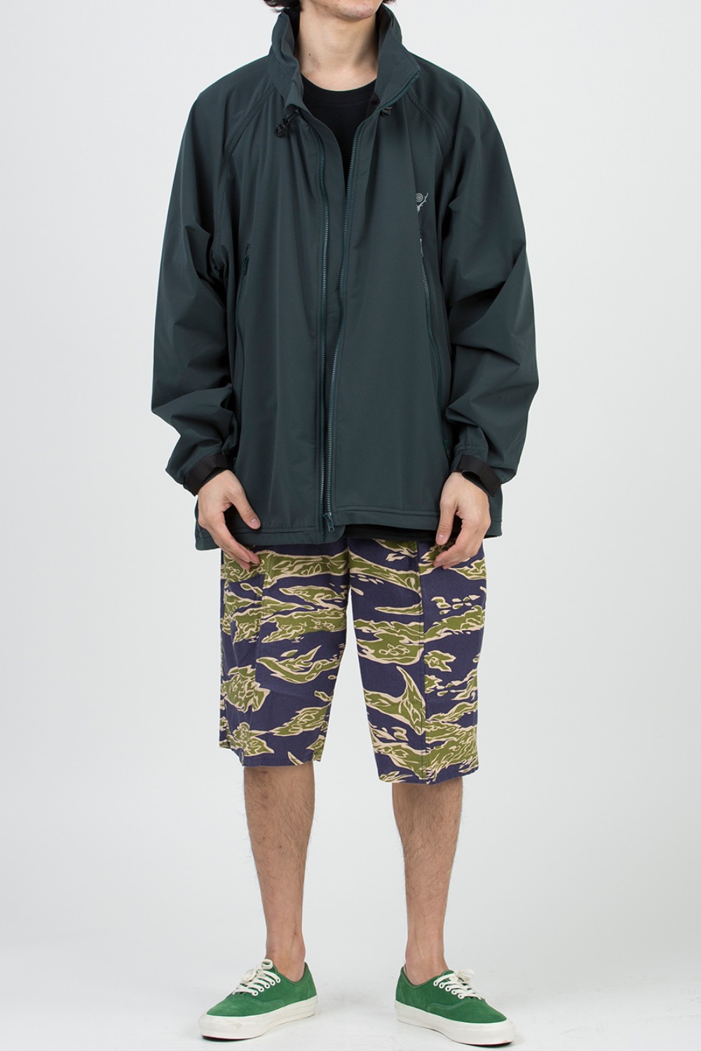 WEATHER EFFECT JACKET - POLY DOBBY CLOTH GREEN