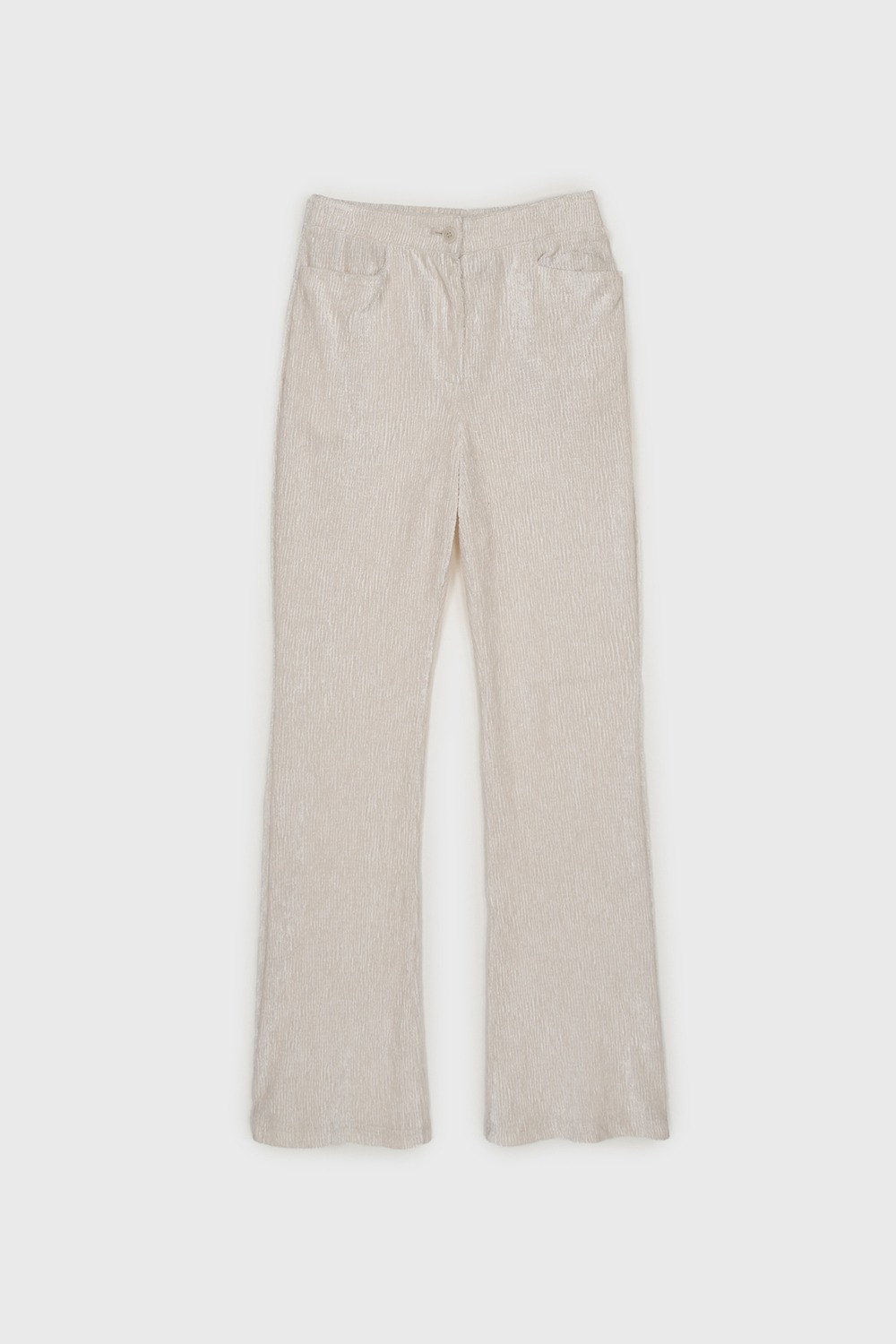MUSED BOOTSCUT PANTS - IVORY