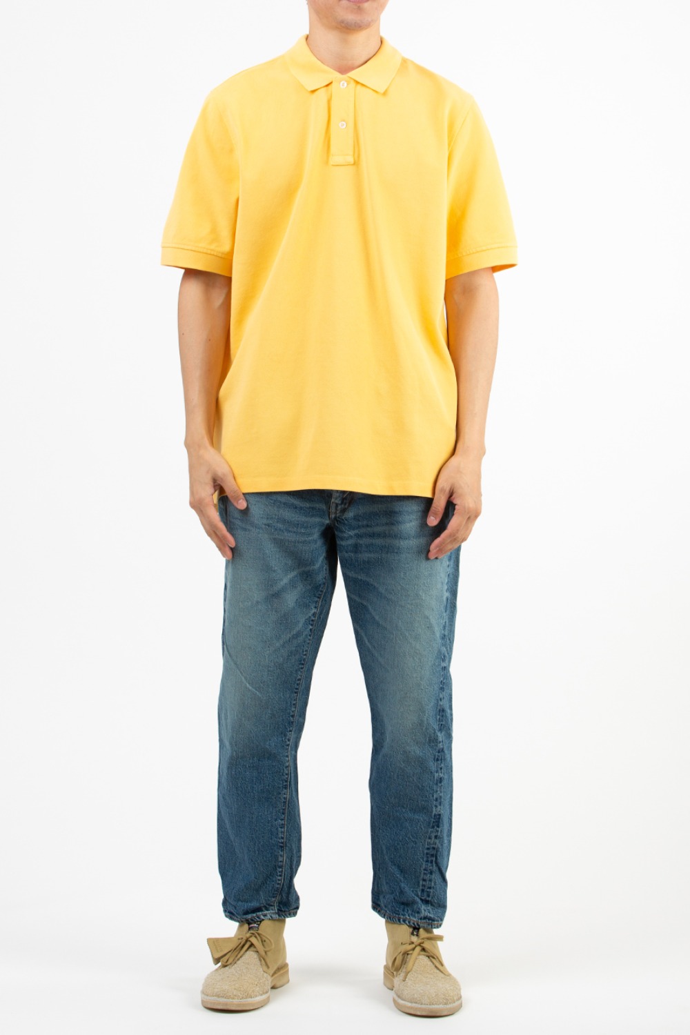 (CARRY OVER)SLIM FIT PIQUE POLO YELLOW