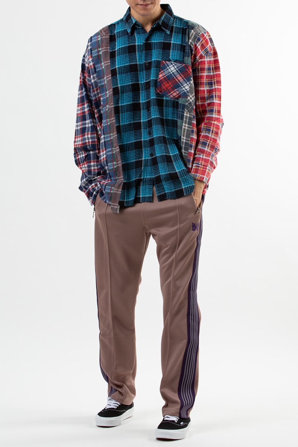 (22FW) - LQ306 Rebuild by Needles Flannel Shirt -&gt; 7 Cuts Wide Shirt (FREE - 6) ASSORTED