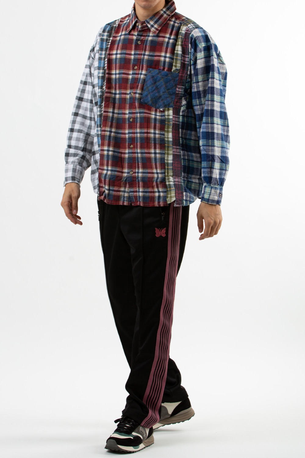 (22FW) - LQ306 Rebuild by Needles Flannel Shirt -&gt; 7 Cuts Wide Shirt (FREE - 5) ASSORTED