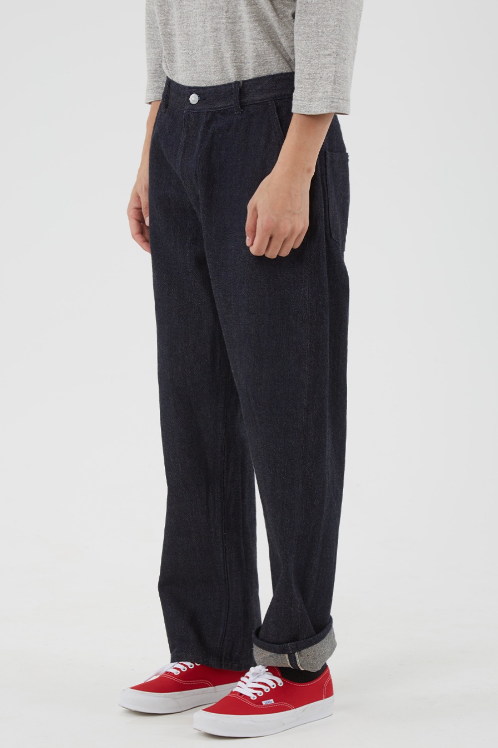 (22FW) ORGANIC COTTON RELAXED DENIM PANTS ONE WASH