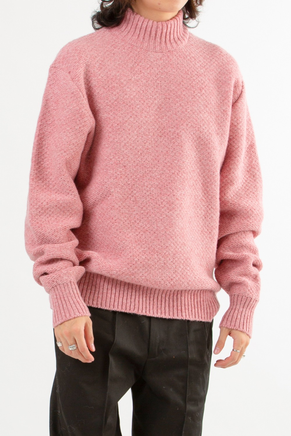 KNIT PULLOVER	- PINK