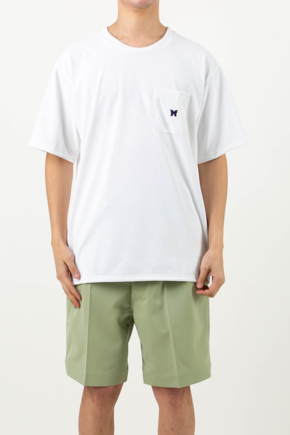 (23SS)S/S CREW NECK TEE - POLY JERSEY WHITE