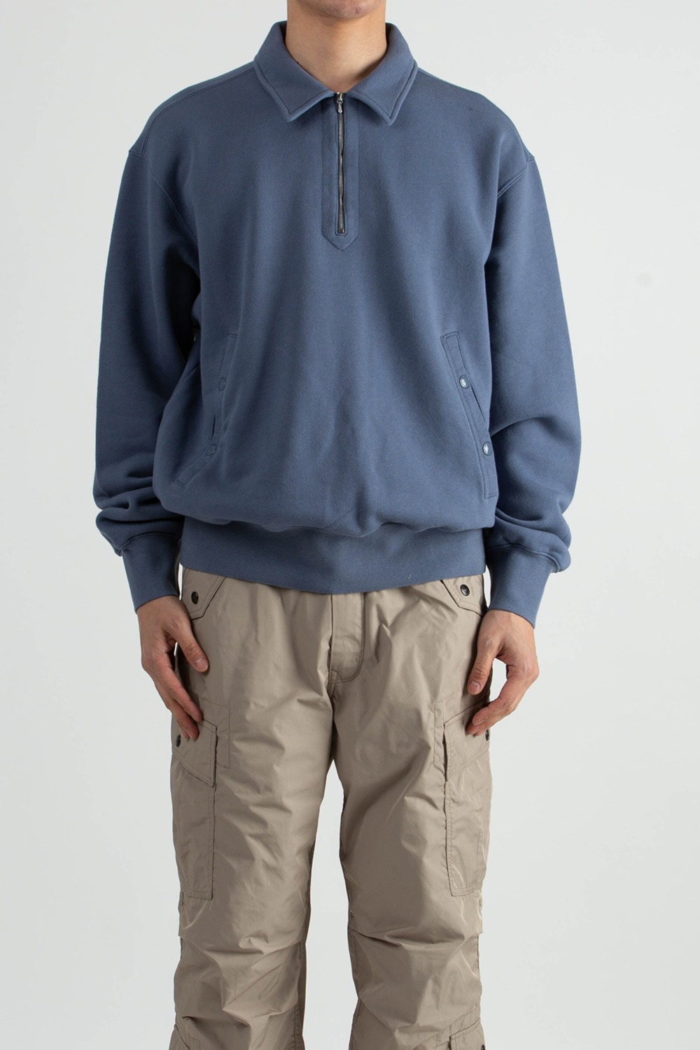 (23SS) SCOUT PULLOVER SWEAT SHIRTS DUST BLUE