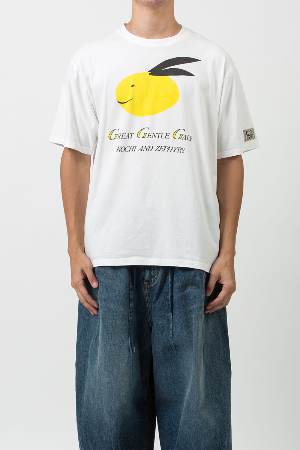 (23FW) 20/-JERSEY CREW T (STRONG GALE CONEYBOWY) WHITE