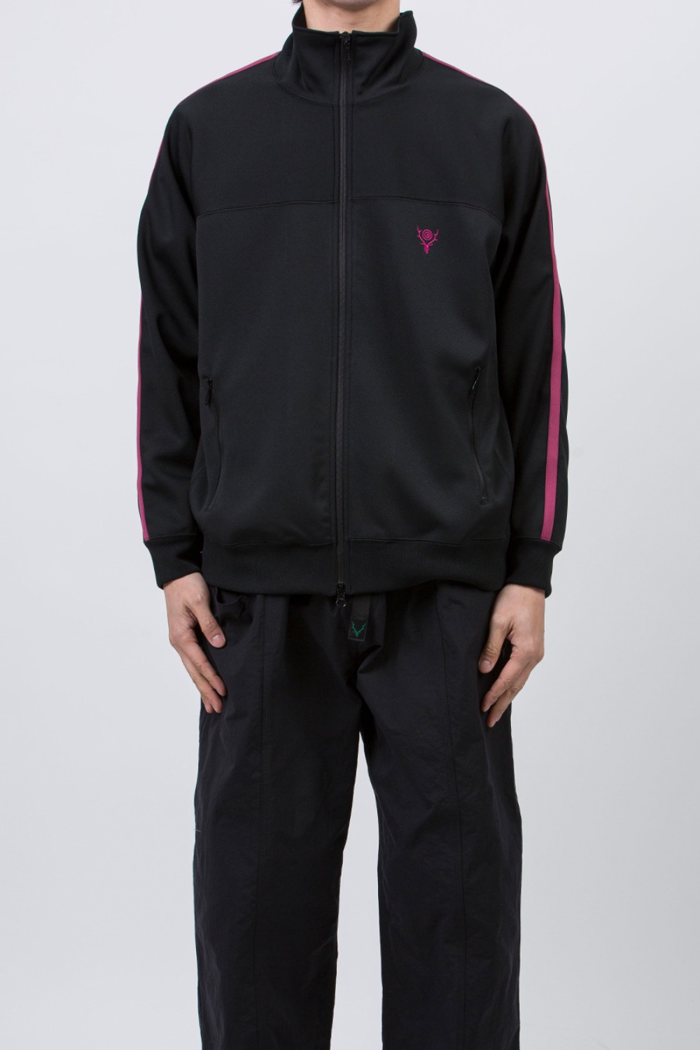 (24SS) TRAINER JACKET POLY SMOOTH BLACK