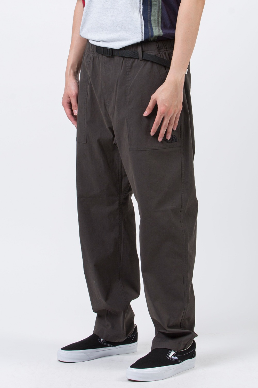 (24SS) COTTONY TAPERED PANTS CHARCOAL GREY
